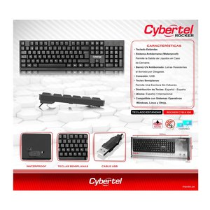 TECLADO USB ROCKER CYB K100  CYB K100